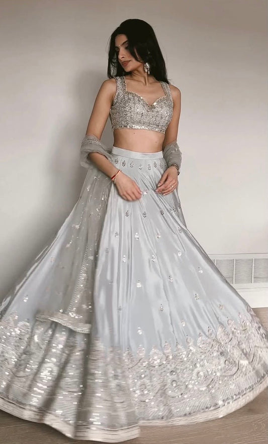 Zarika Satin Silk Lehenga Set