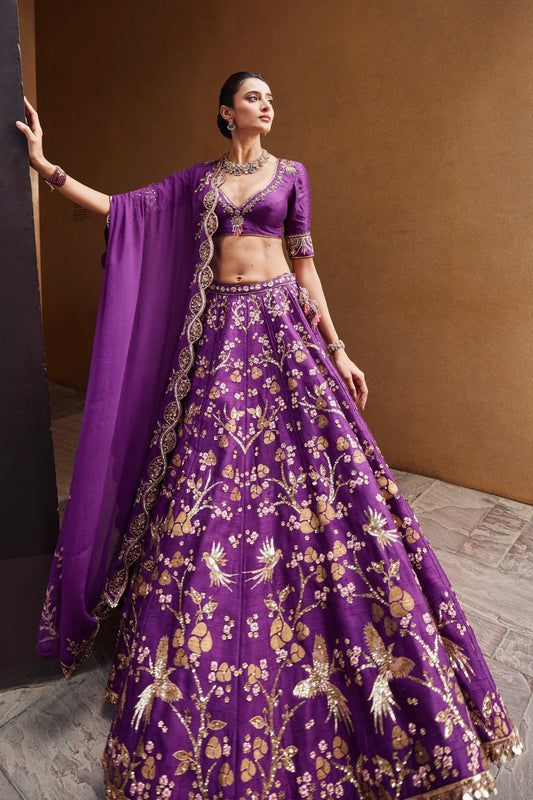 Bhavya Heavy Thai Silk Lehenga Set