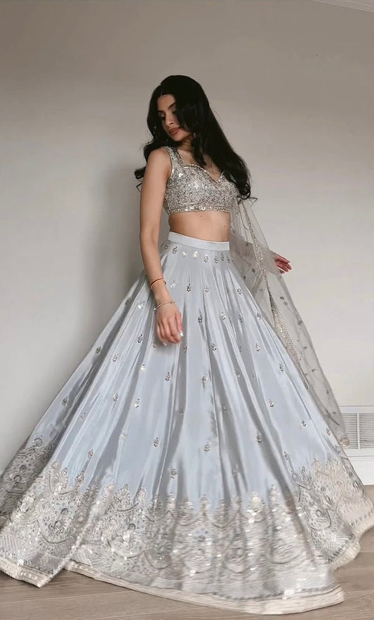 Zarika Satin Silk Lehenga Set