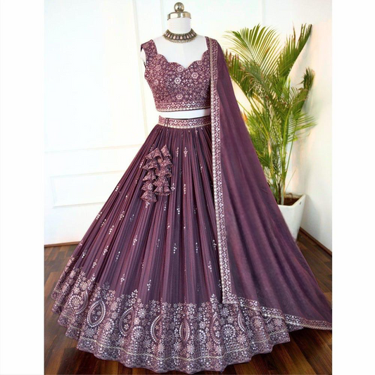 Kavya Rosy Star Faux Georgette Lehenga Choli