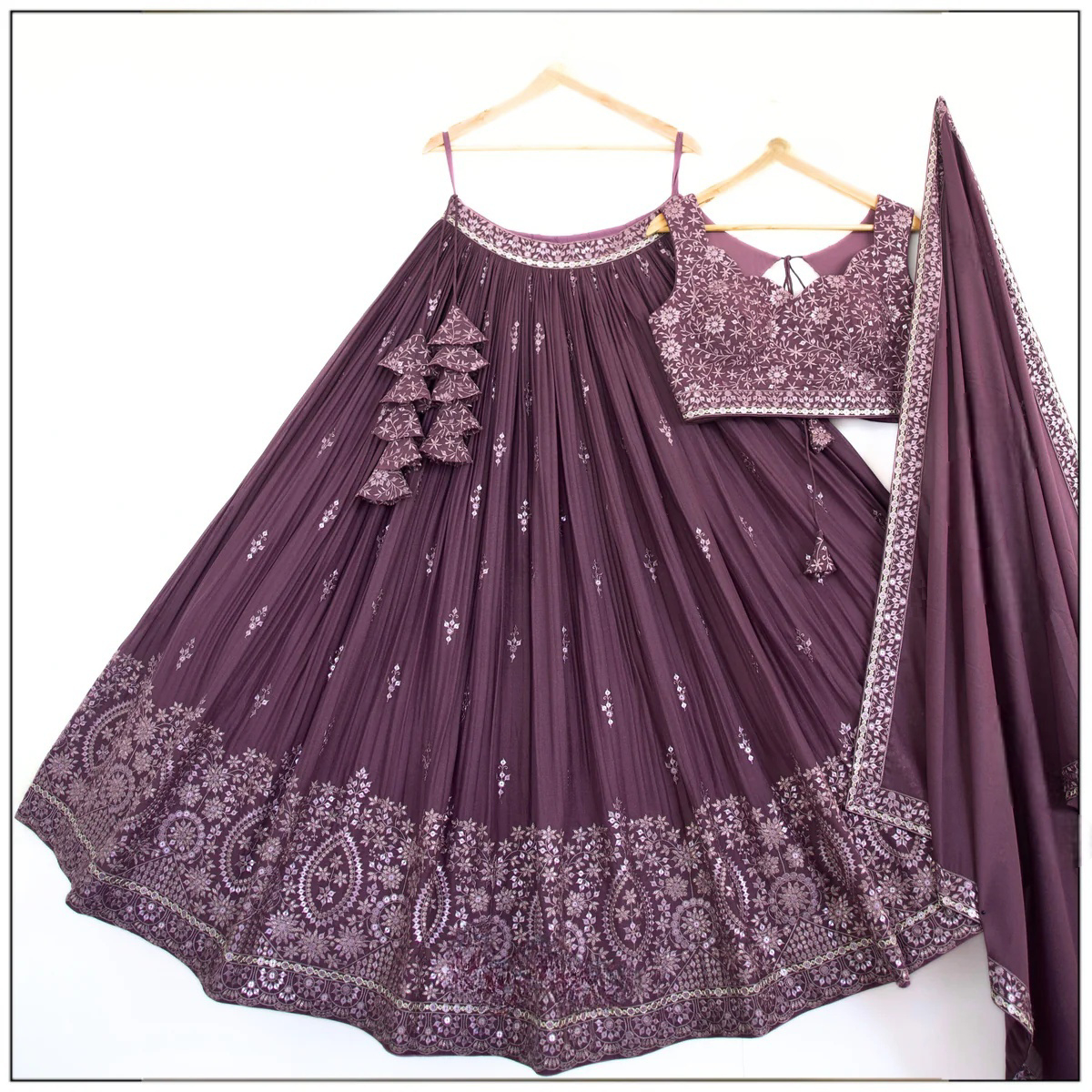 Kavya Rosy Star Faux Georgette Lehenga Choli