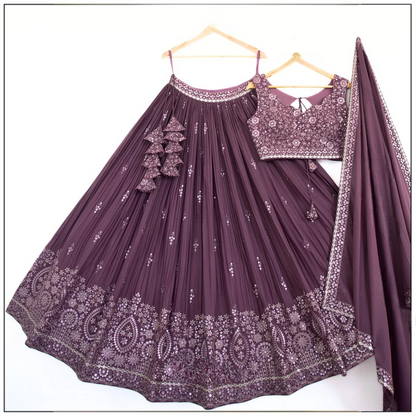 Kavya Rosy Star Faux Georgette Lehenga Choli