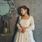 Abhavya White Chikankari Lehengha Choli