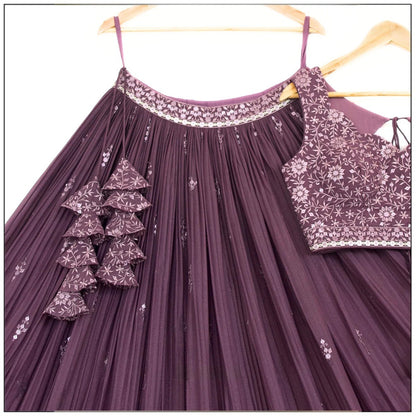 Kavya Rosy Star Faux Georgette Lehenga Choli