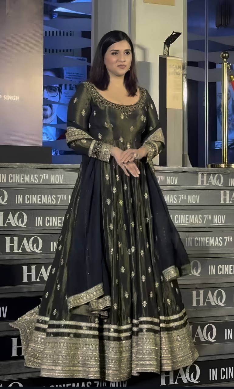 Ishani Designer Chinon Silk Thread-Sequins Embroidery Anarkali Suit Set