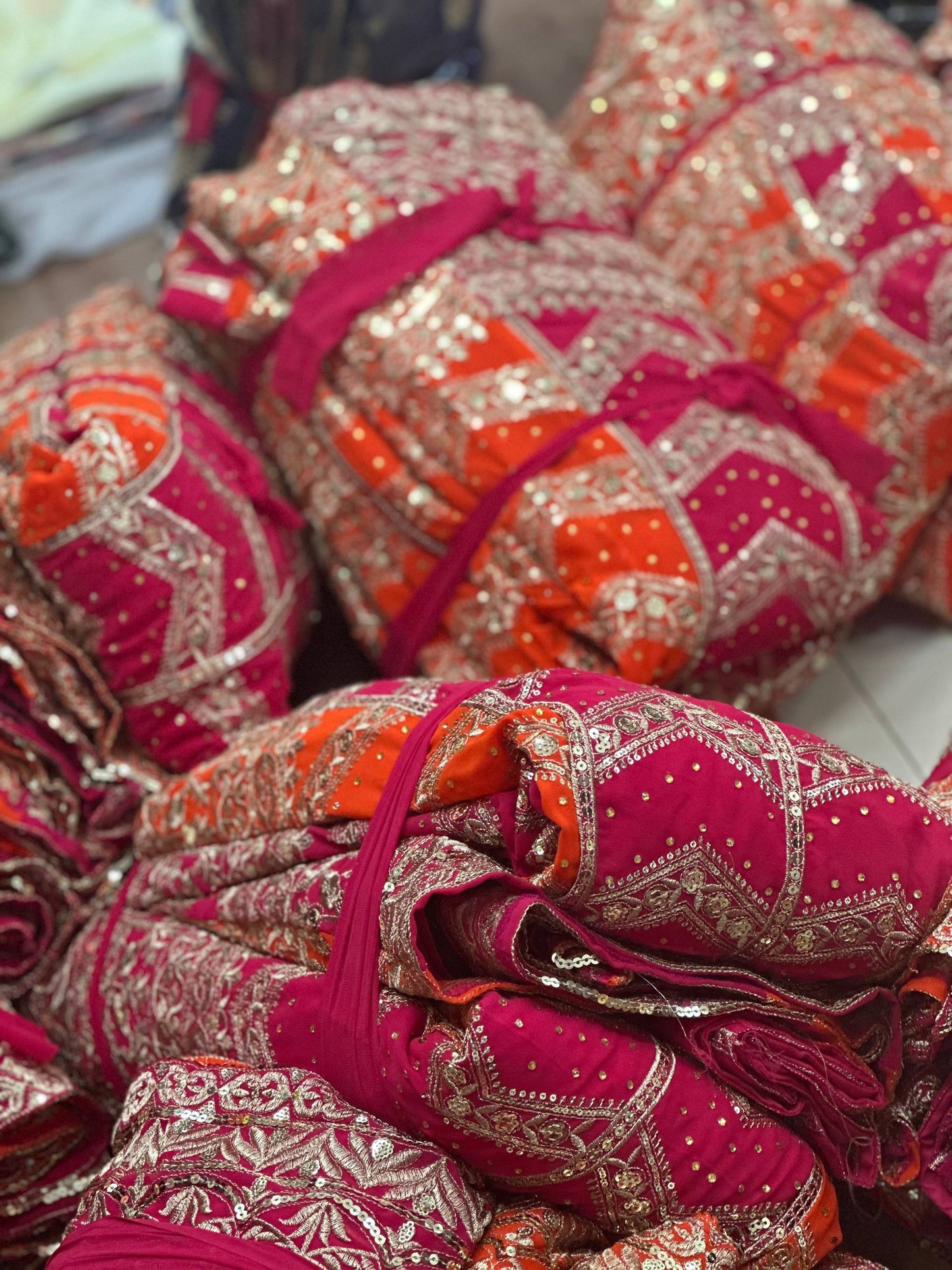 Aabira Faux Georgette Zari Sequins & Stone Embroidered Lehenga Choli