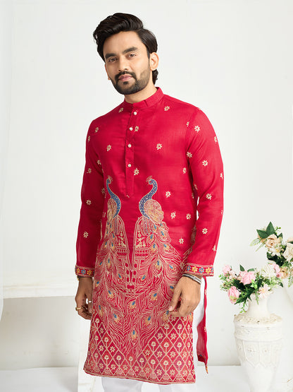 Vaishnavi Silk Lehenga Choli with Men’s Kurta Set