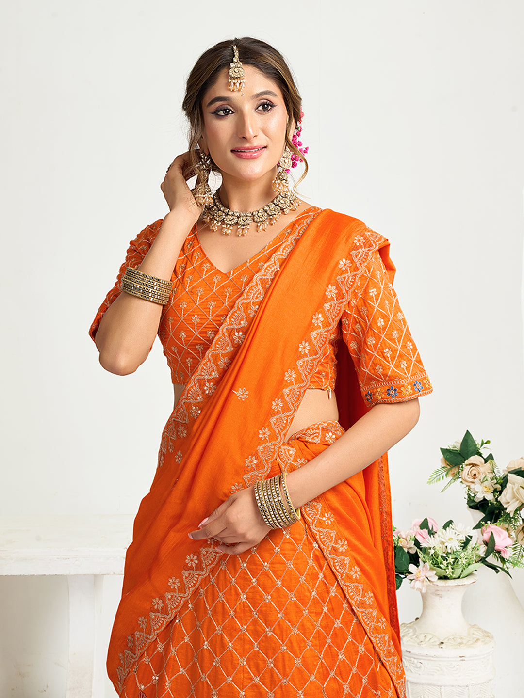 Shraddha Royal Silk Lehenga Choli Couple Set