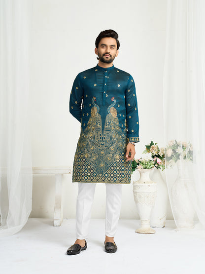 Nithya Elegant Silk Lehenga Choli with Men’s Kurta