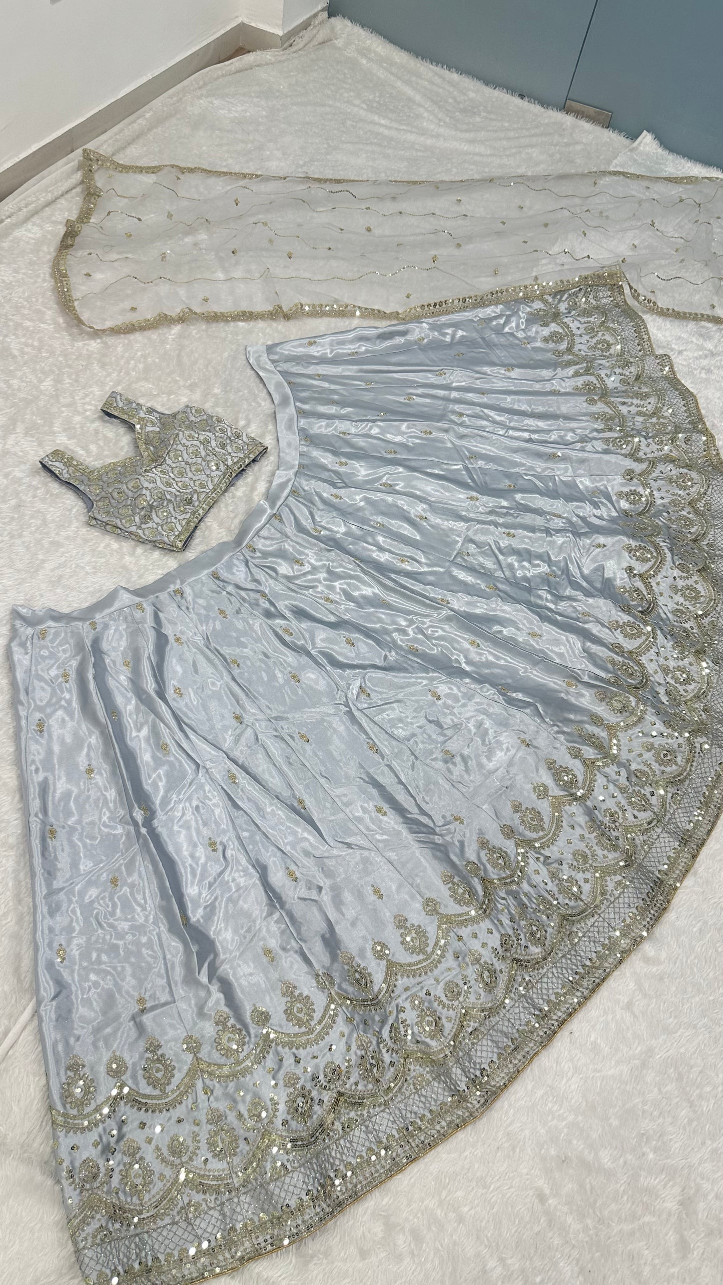 Zarika Satin Silk Lehenga Set