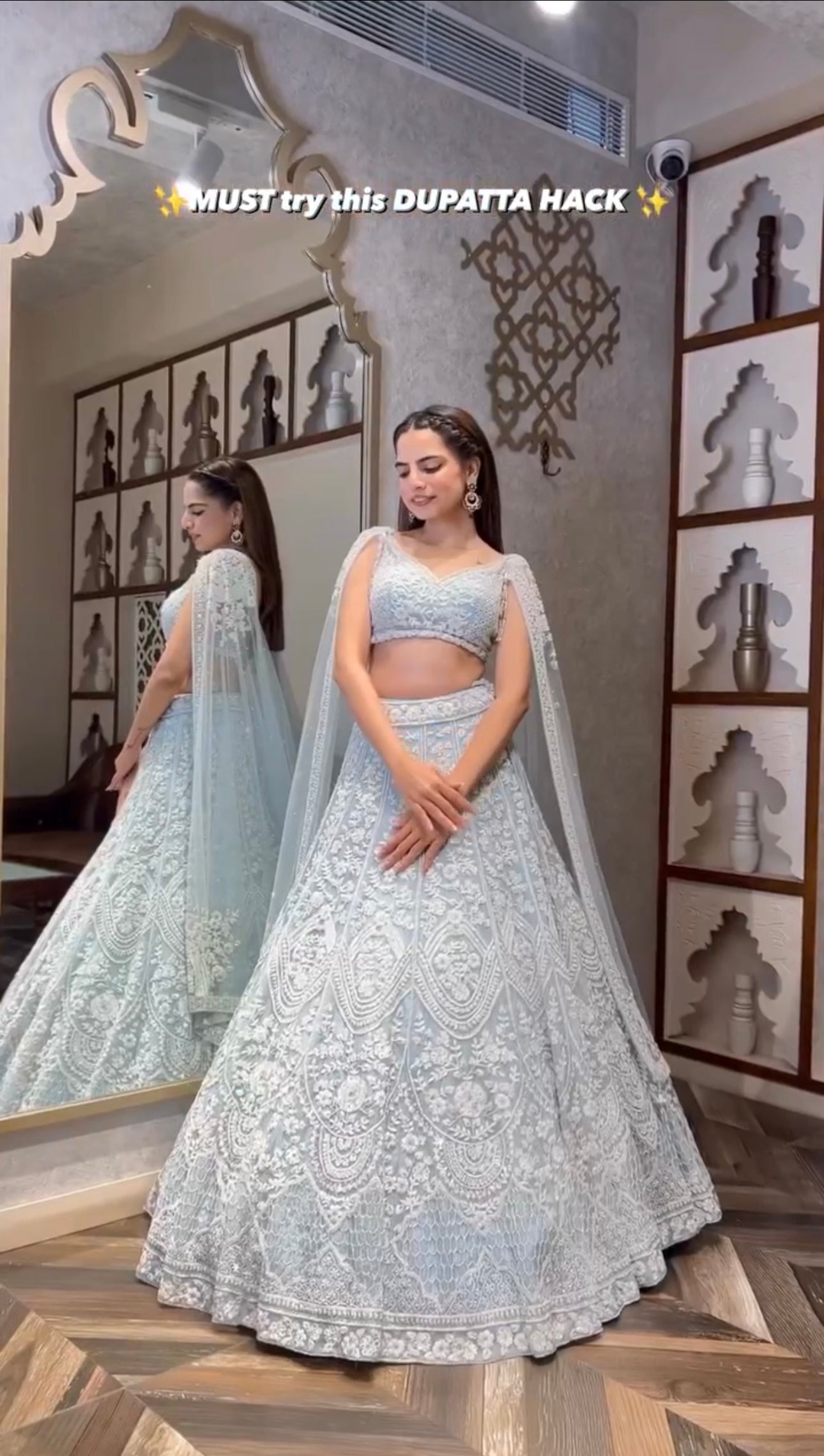 Anika Net Sequins & Thread Work Lehenga Choli Set