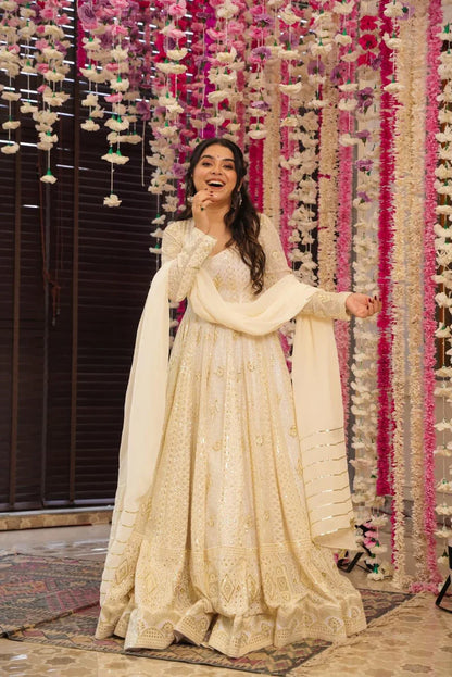 Sitara Embroidered Georgette Anarkali Maxi Set