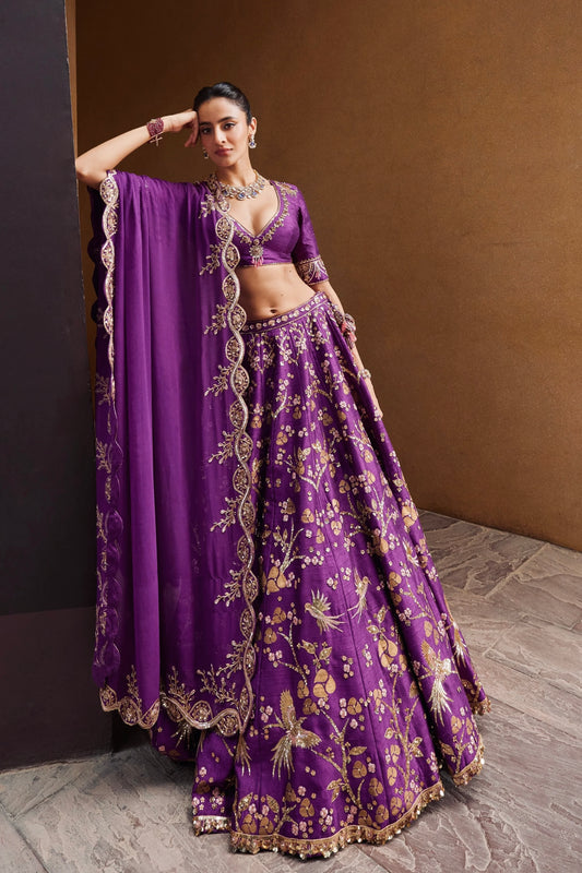 Bhavya Heavy Thai Silk Lehenga Set