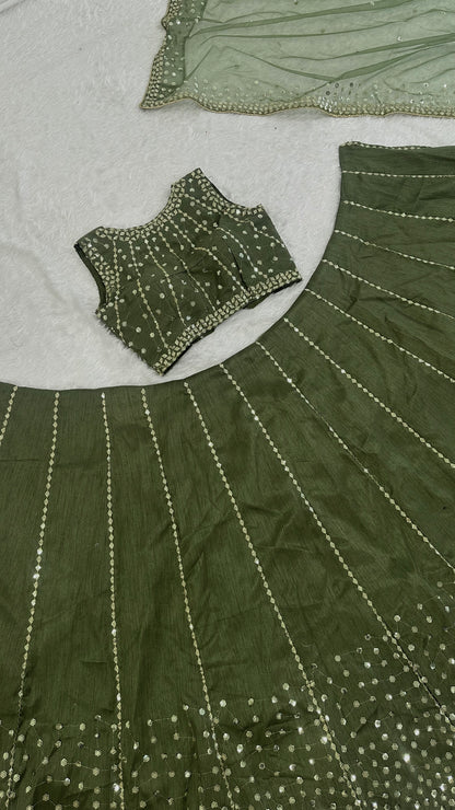 Elvira Thai Silk Sequins Lehenga Choli