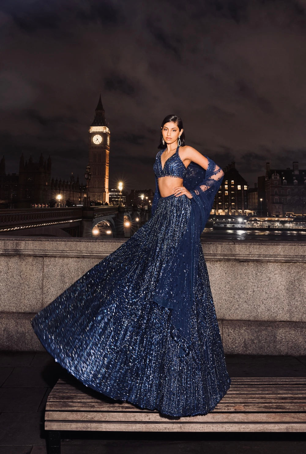 Nerisa Sequins Net Party Wear Lehenga Choli