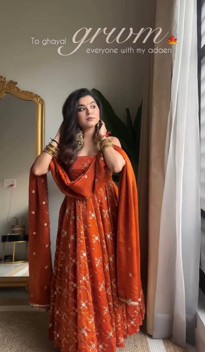 Vedika Premium Vichitra Royal Elegant Suit Set