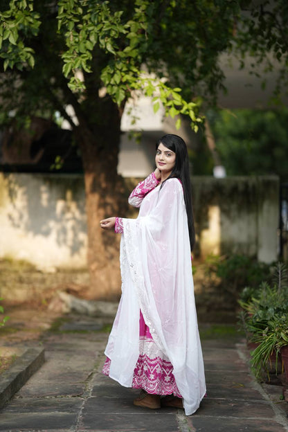 Zoya Pink Glow Anarkali