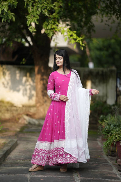 Zoya Pink Glow Anarkali