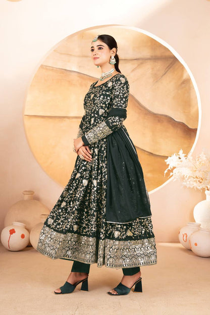 Meher’s Forest Bloom Sequined Anarkali