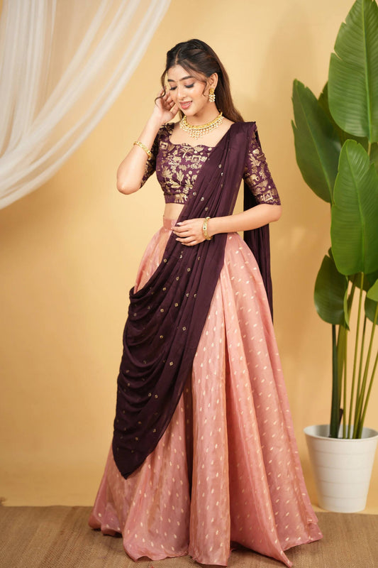 Sowmya Banarasi Zari Silk Lehenga Set