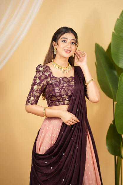Sowmya Banarasi Zari Silk Lehenga Set