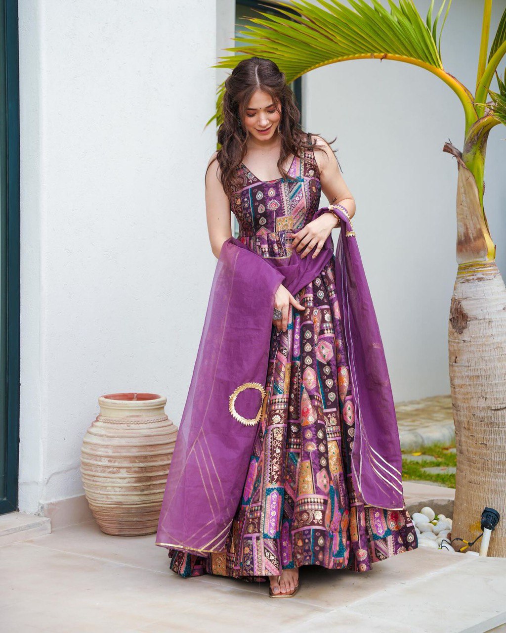Regal Elegance Anarkali Gown