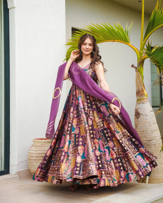 Regal Elegance Anarkali Gown