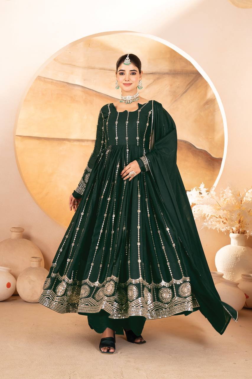 Inaaya’s Luxe Flow Premium Georgette Anarkali Set