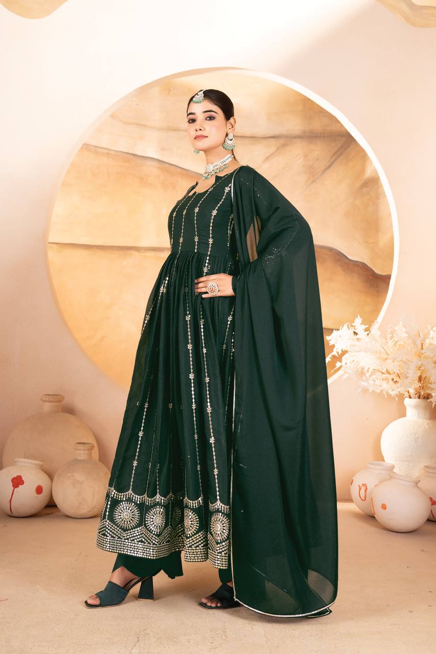 Inaaya’s Luxe Flow Premium Georgette Anarkali Set