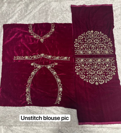 Yashmita Heavy Velvet Sequins Zari Work Lehenga Choli