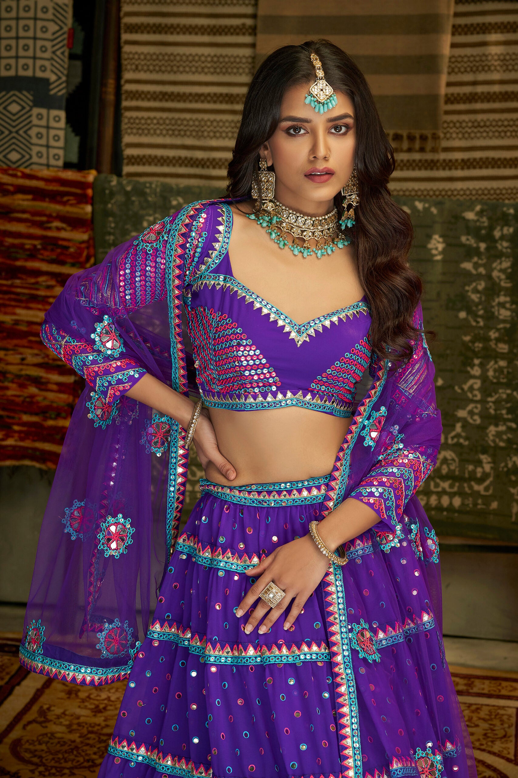 Majestic Manjari Georgette Shringar Lehengha Choli