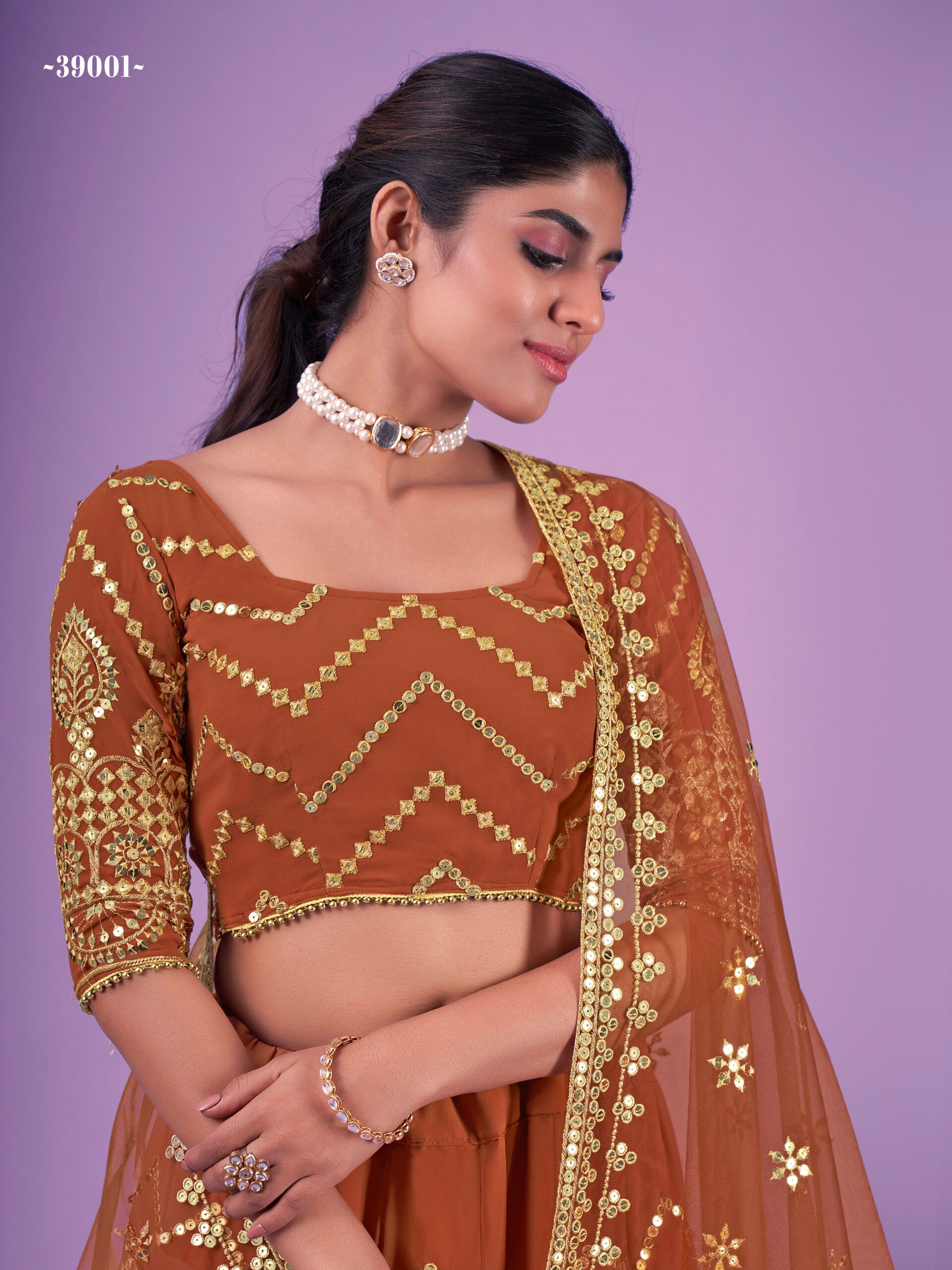 Glitter Glamour Haldi Zari Work Lehenga Set