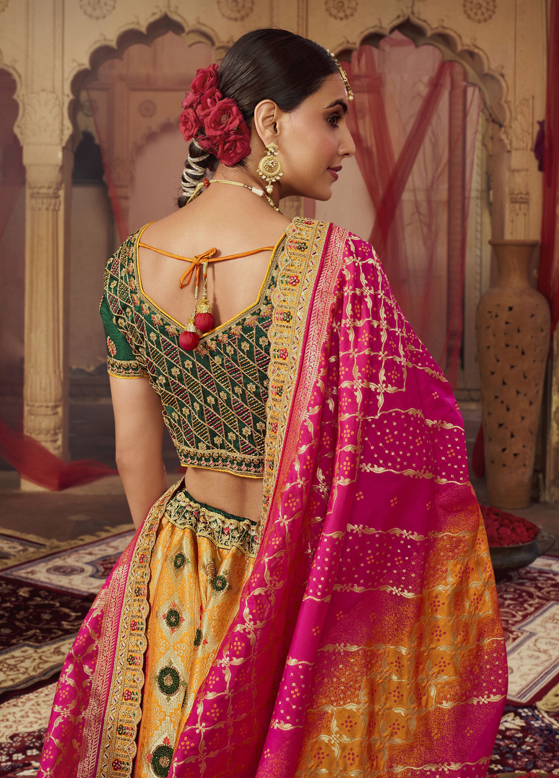 Chandrakanta Sunrise Banarasi Silk Lehengha Choli