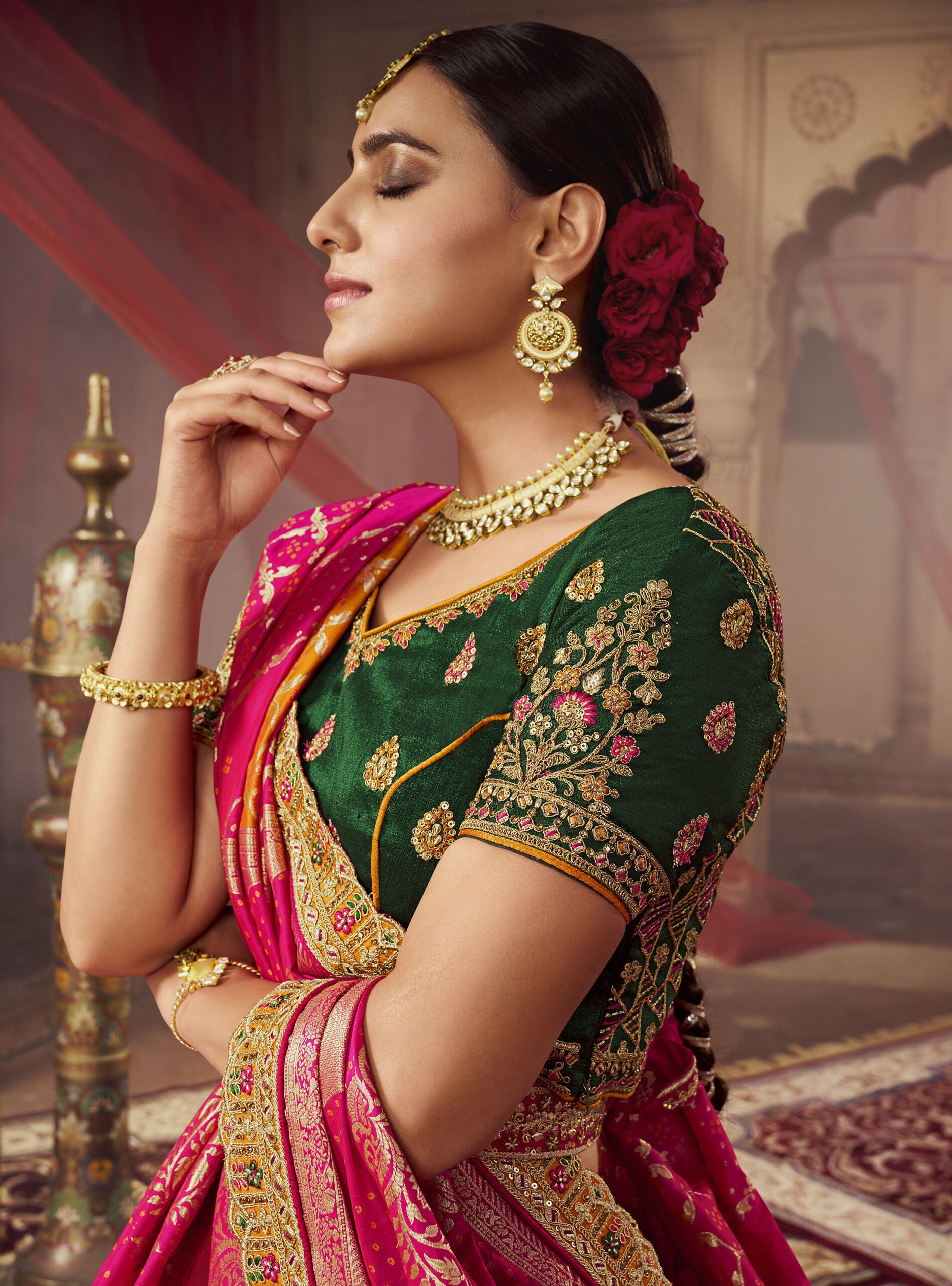 Chandrakanta Sunrise Banarasi Silk Lehengha Choli