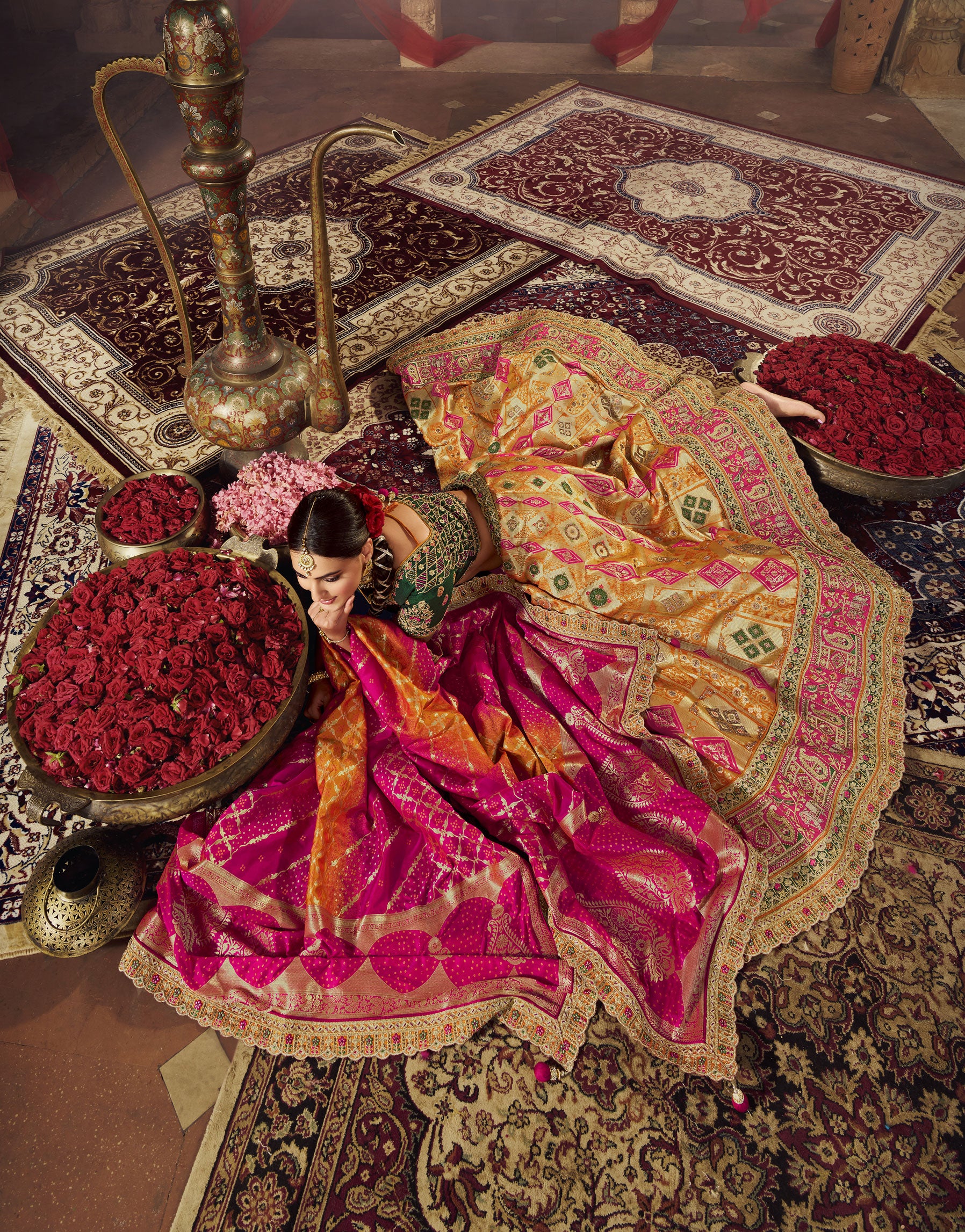 Chandrakanta Sunrise Banarasi Silk Lehengha Choli