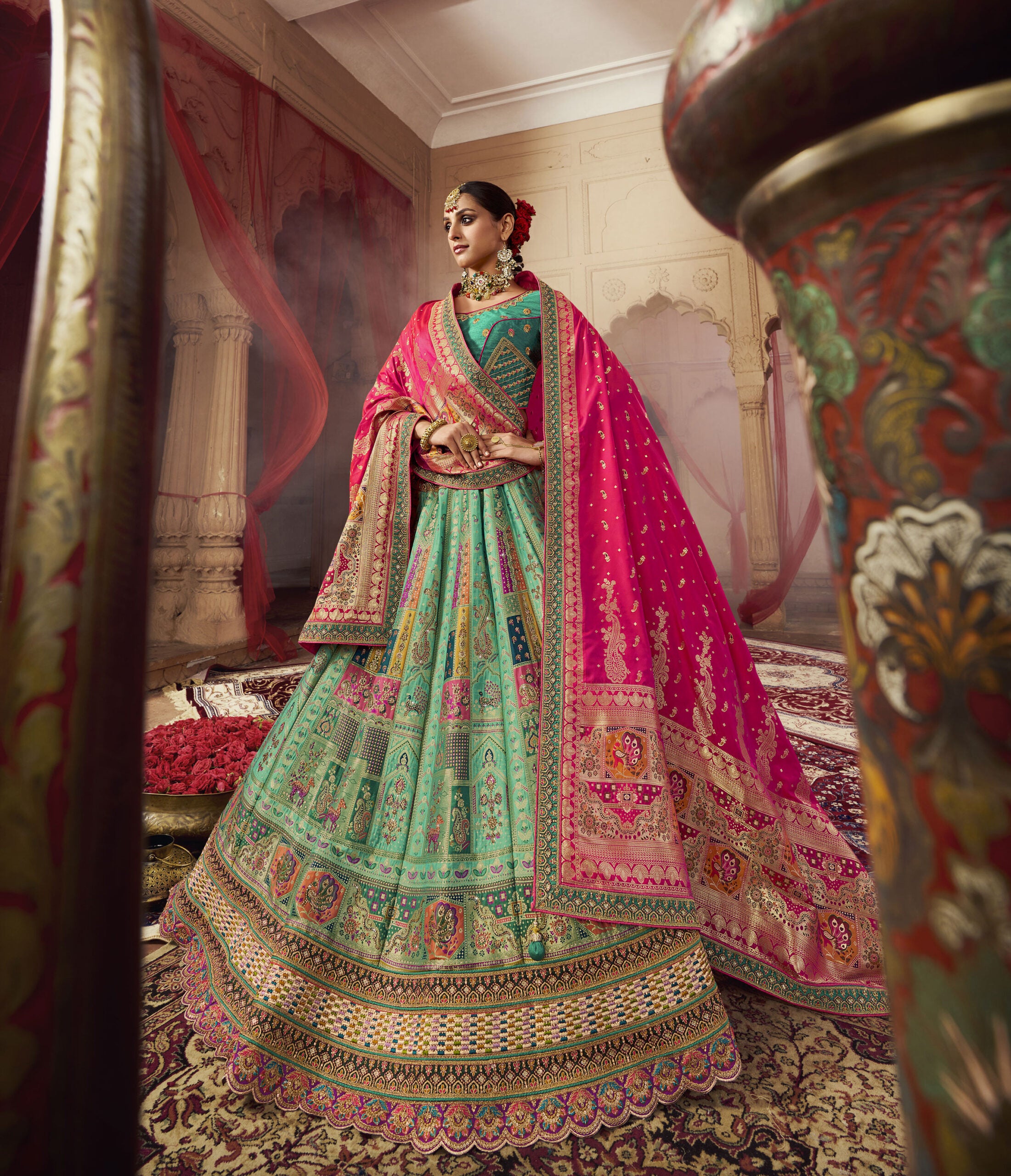 Vasant Rani Elegance Banarasi Silk Lehengha Choli