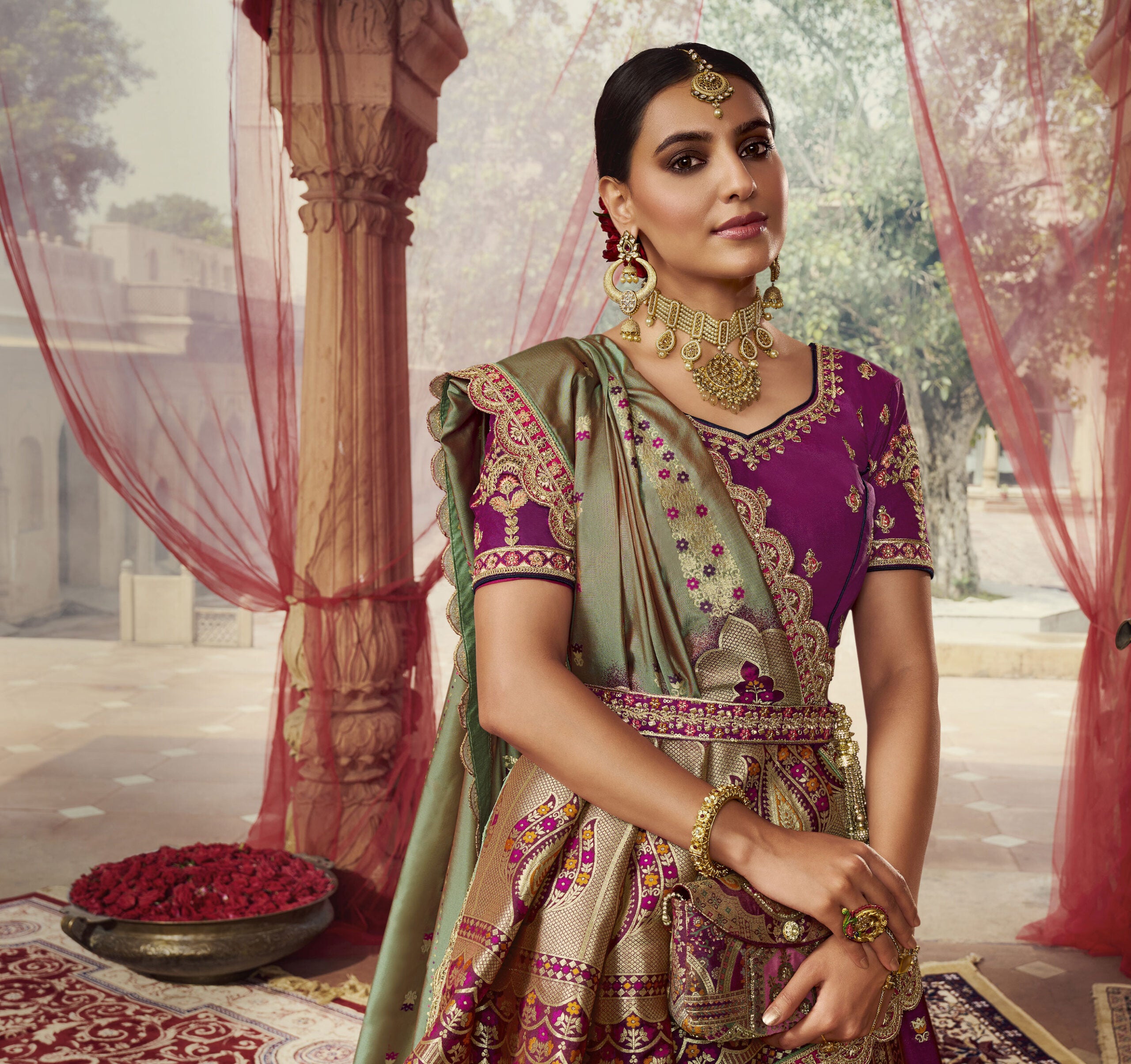 Madhura Manjari Banarasi Silk Lehengha Choli