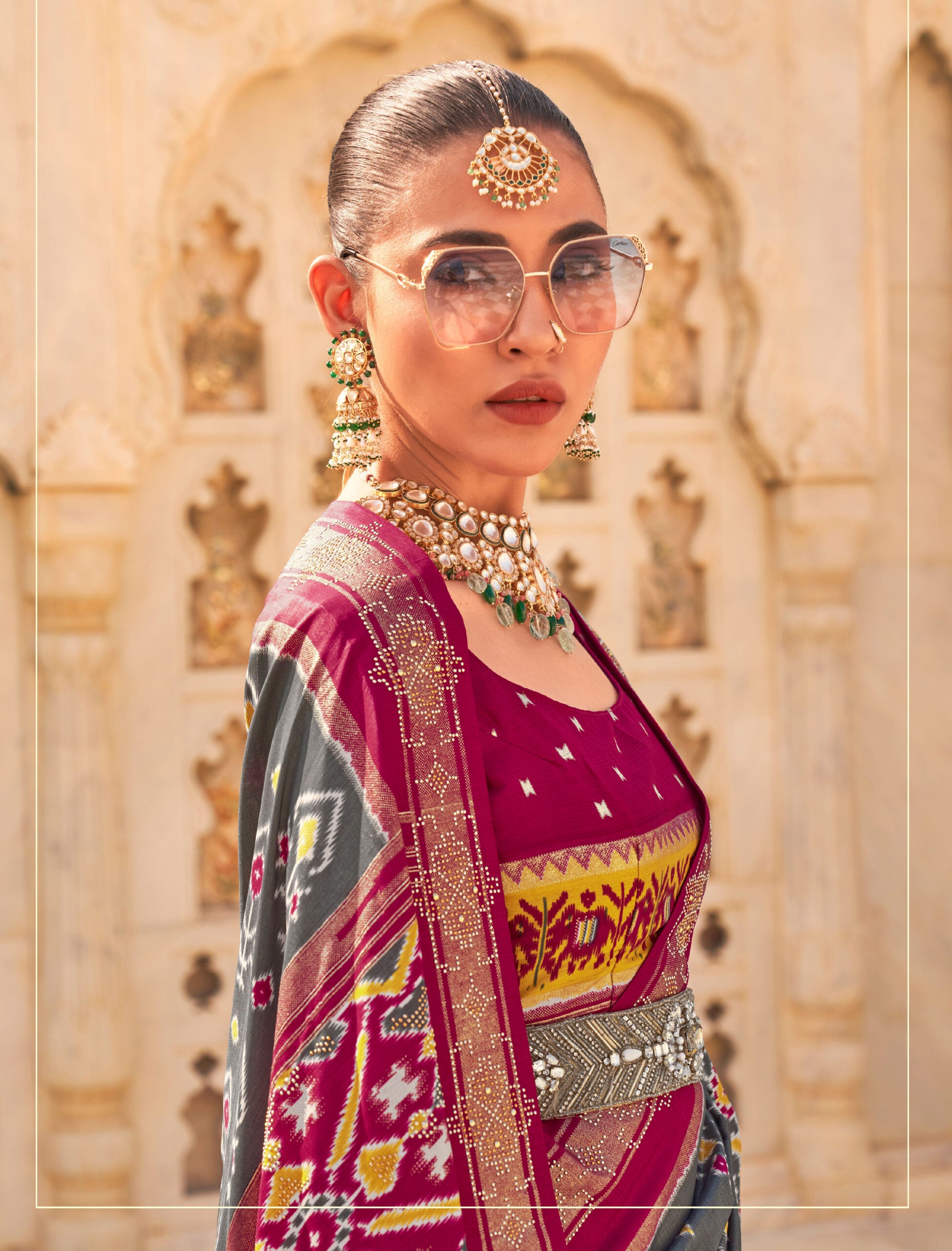 Chayya Chitra Patola Silk Shadow Saree