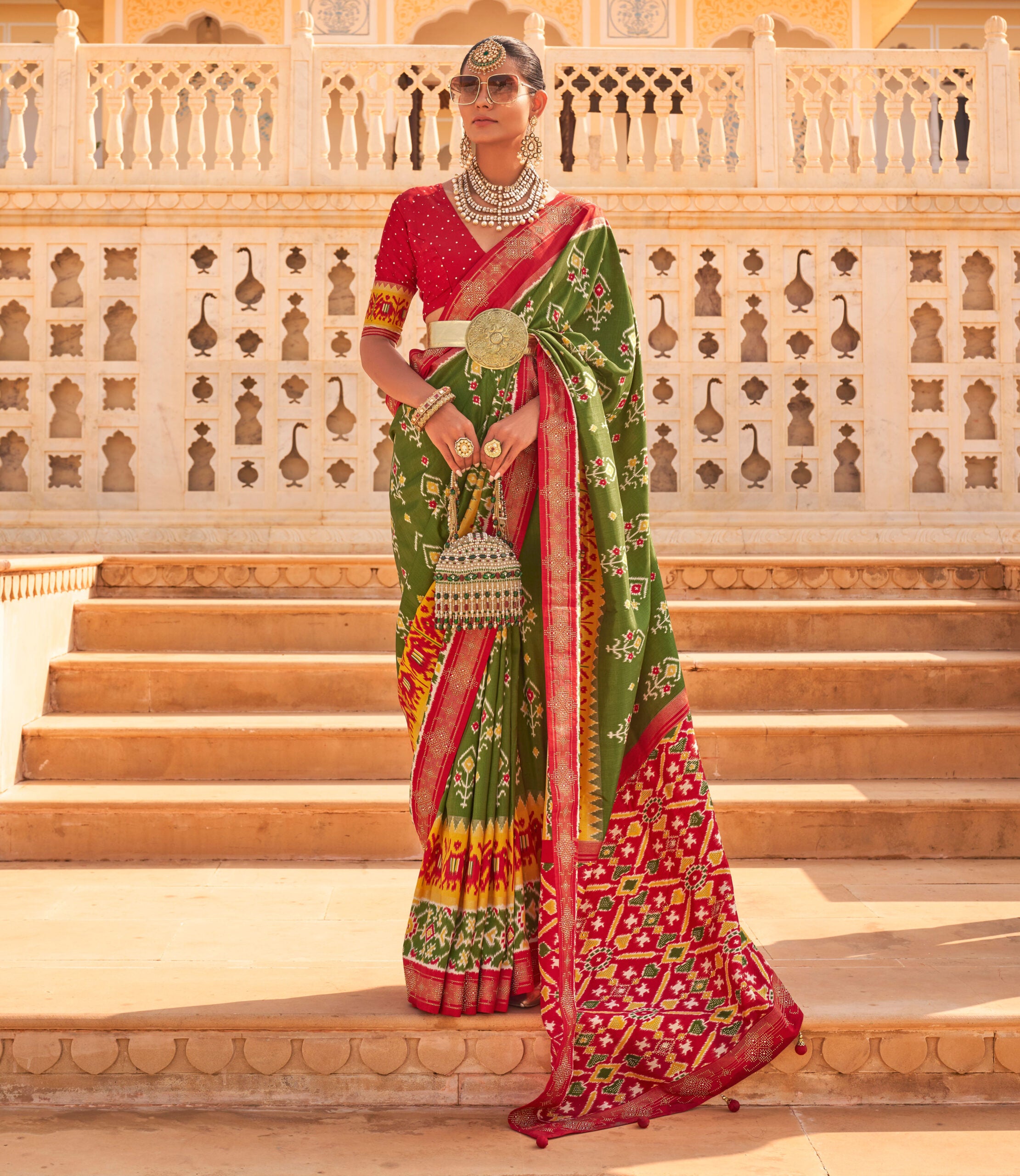 Mehndijyoti Prakasha Patola Silk Radiance Saree