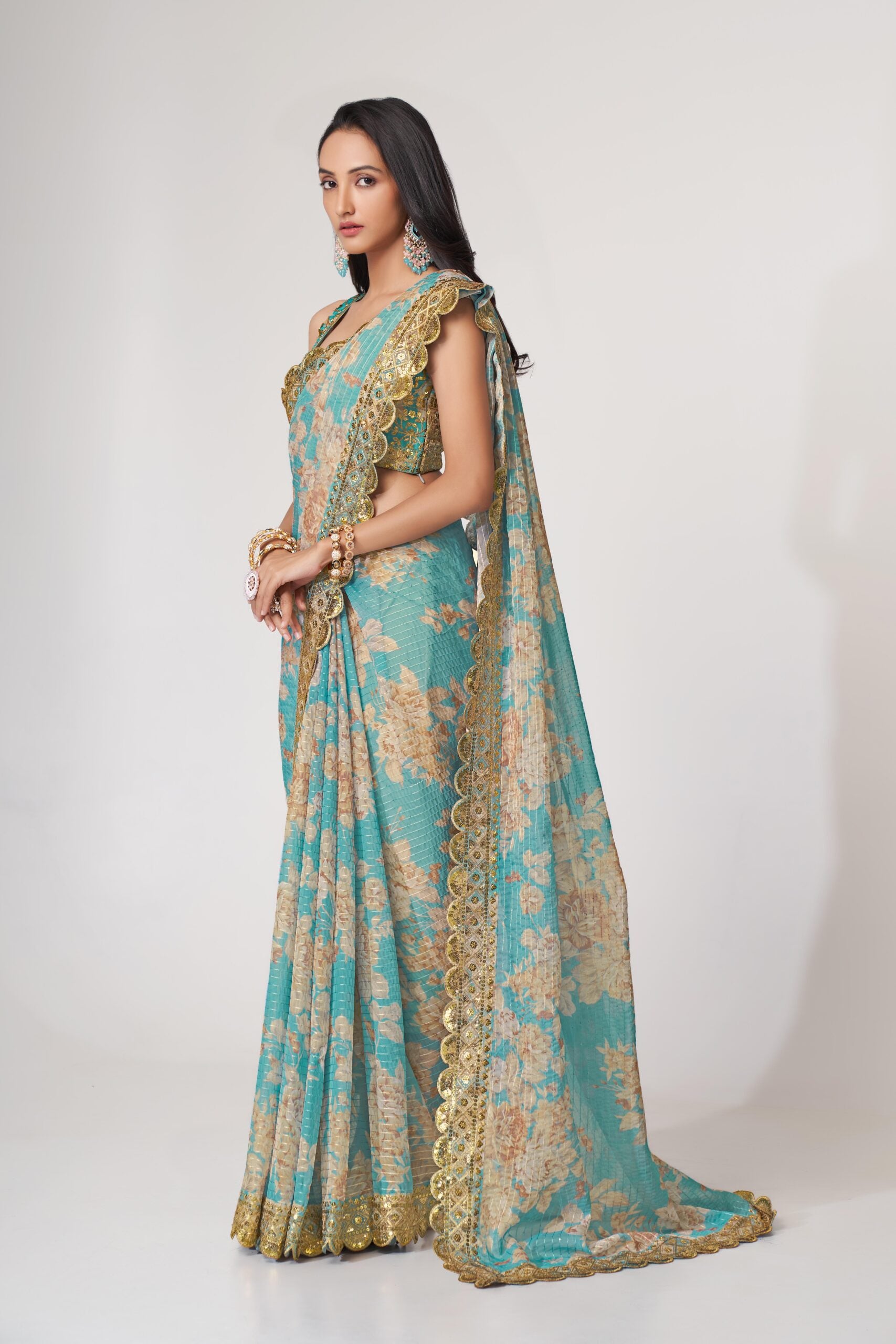 Blue Horizon Digital Dream Saree