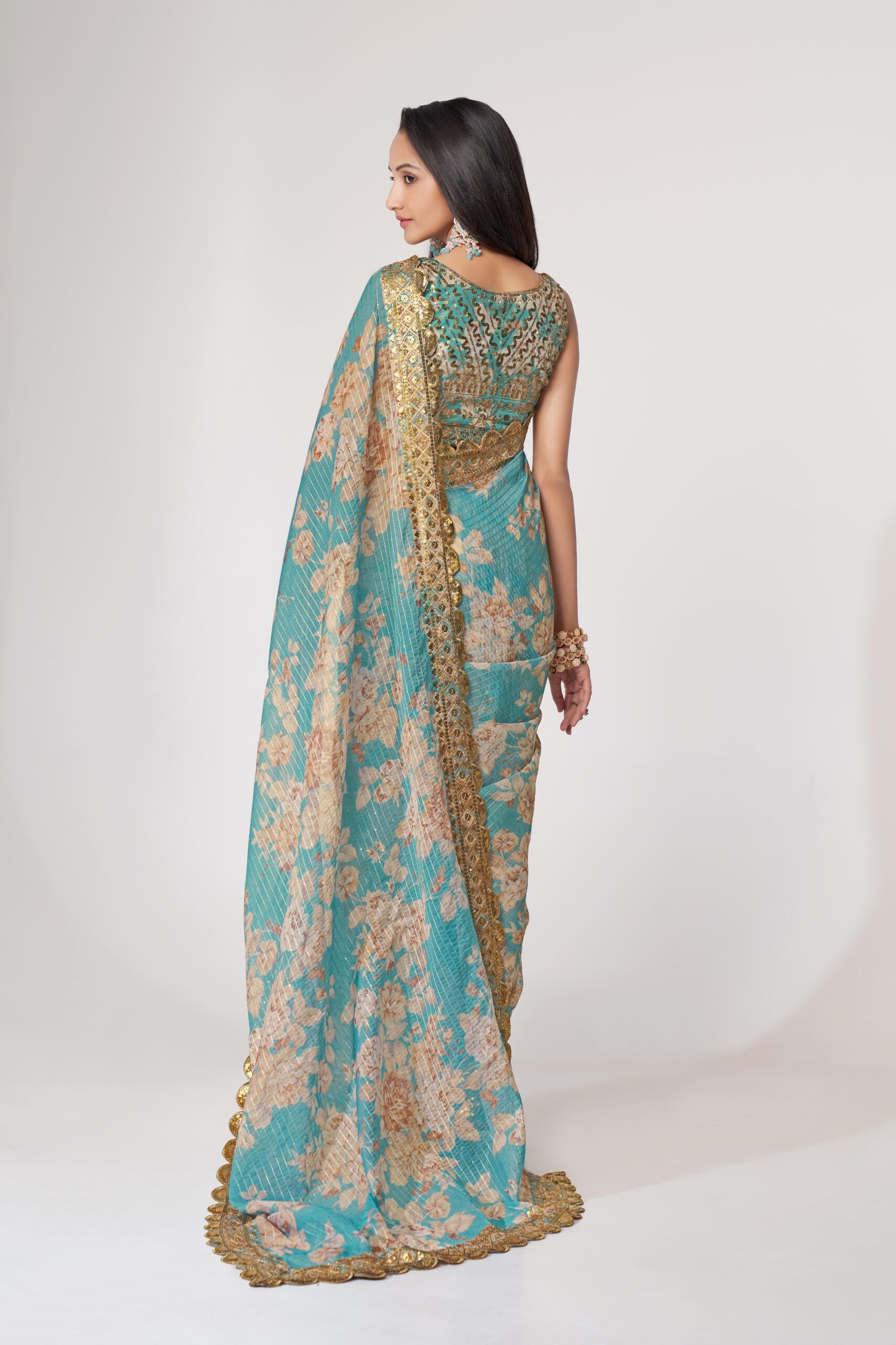 Blue Horizon Digital Dream Saree