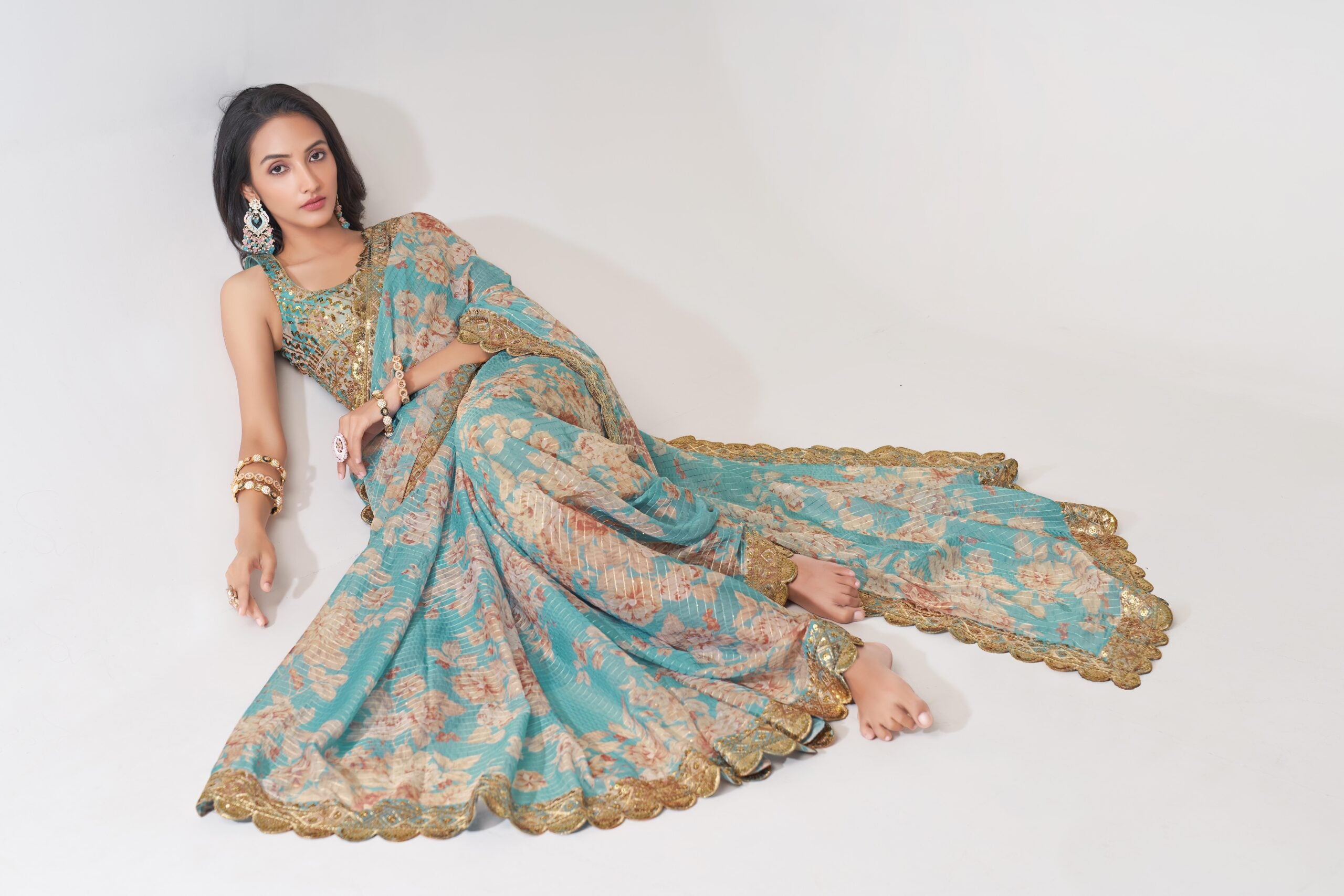 Blue Horizon Digital Dream Saree