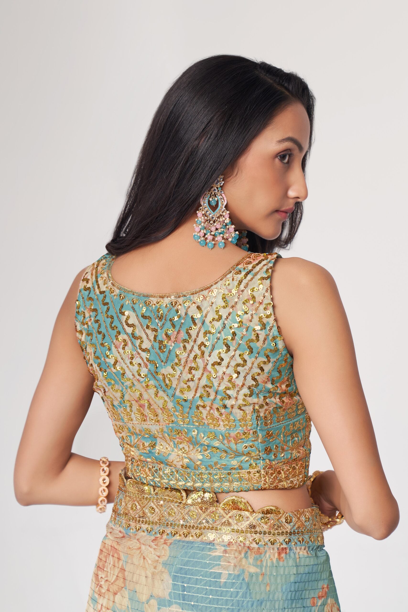 Blue Horizon Digital Dream Saree