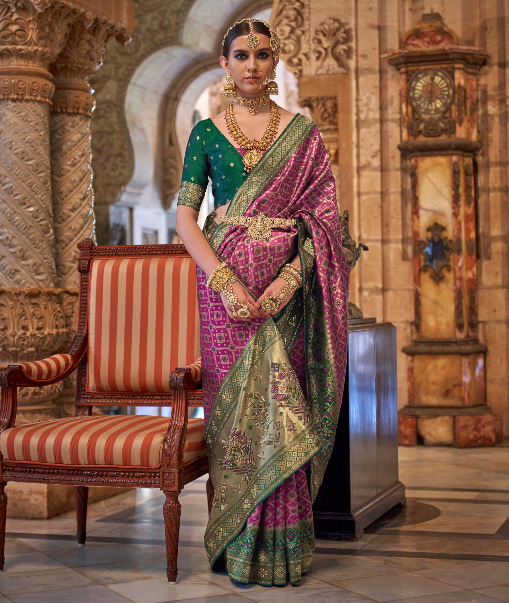 Princess Padmini Jacquard Saree