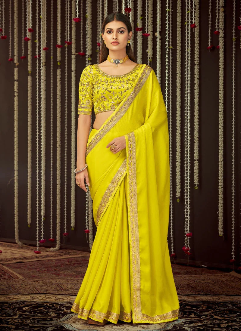 Zesty Zari Breeze Sunshine Saree