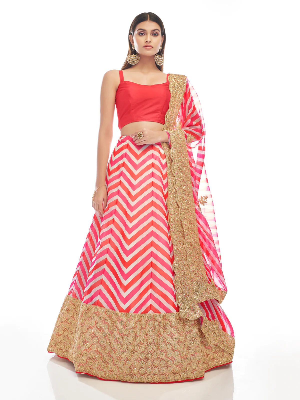 Petal Pink Digital Delight Lehenga