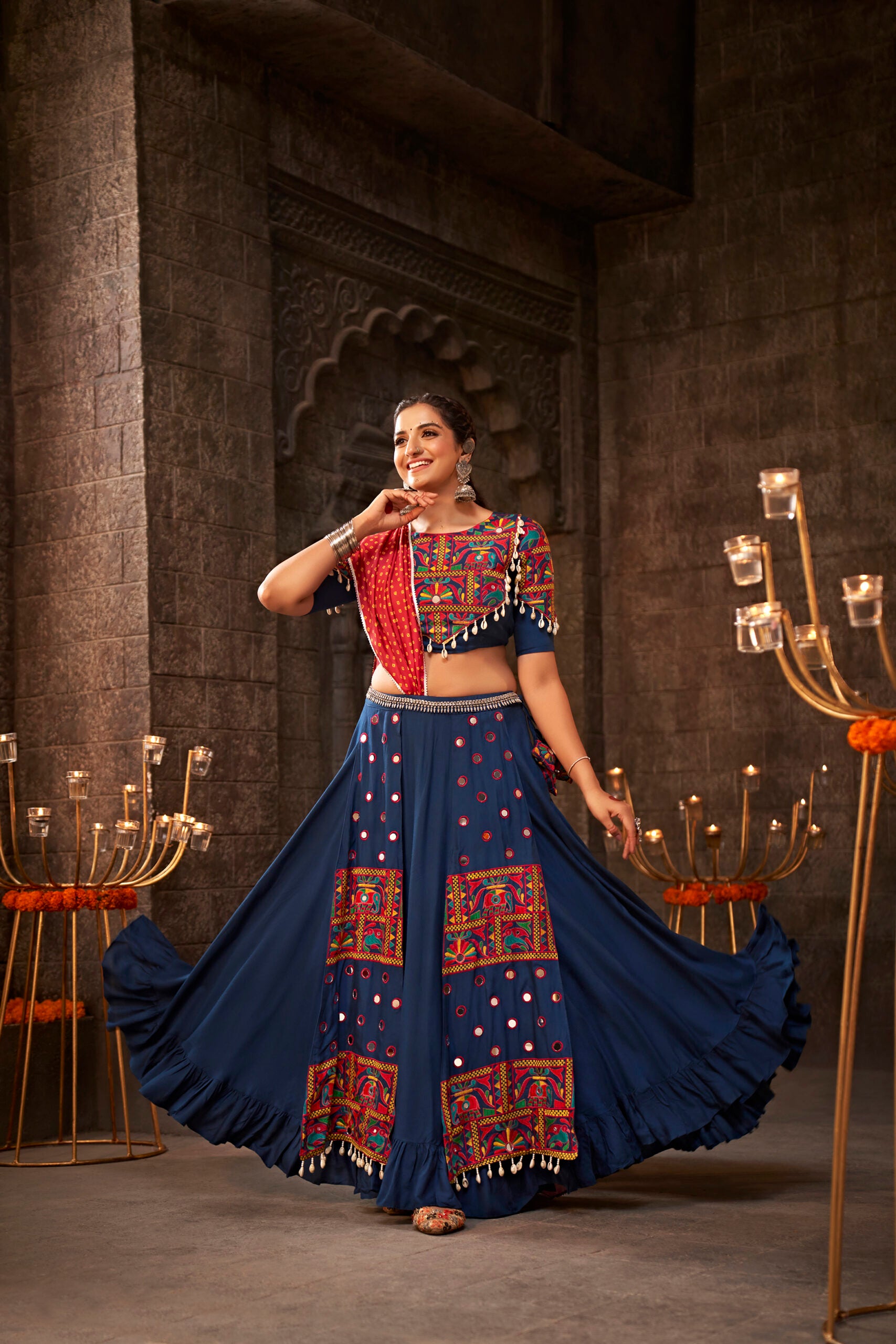 Nilkanth Naman Threaded Delight Lehenga Choli