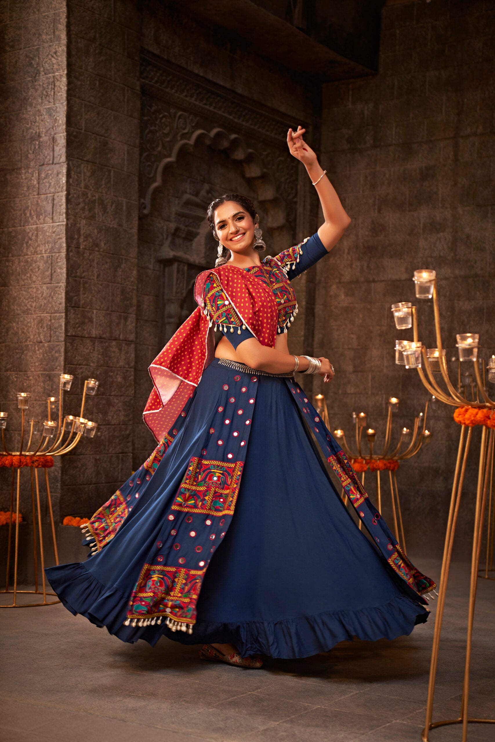 Nilkanth Naman Threaded Delight Lehenga Choli
