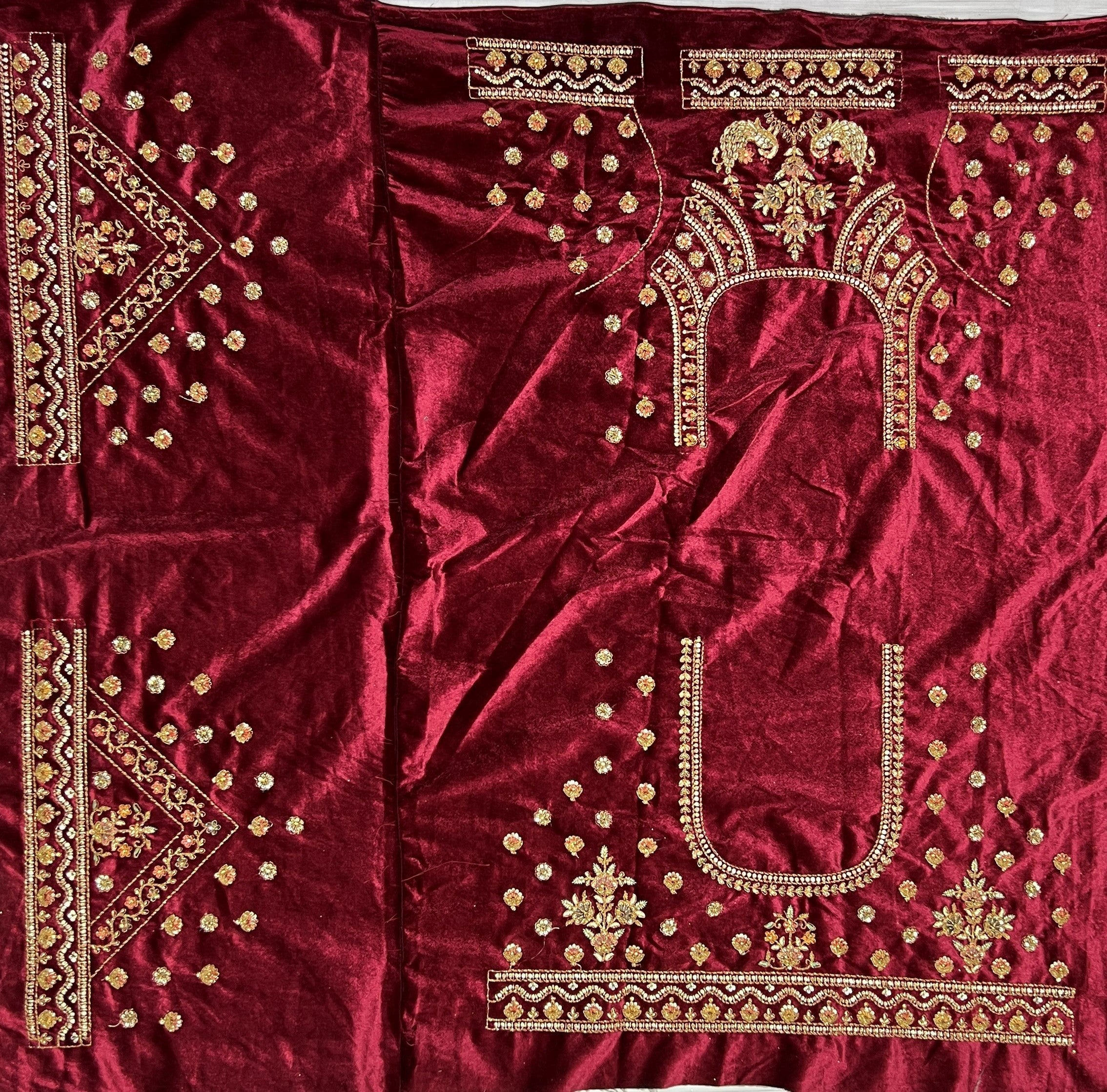 Crimson Romance Red Velvet Dreams lehengha choli