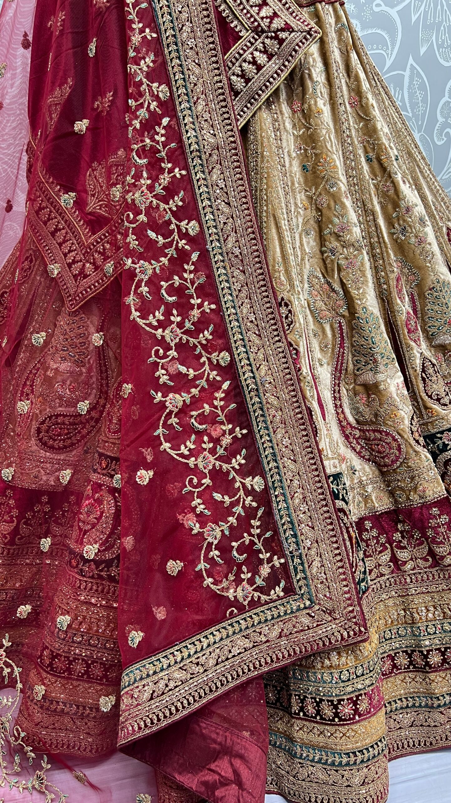 Sparkling Treasures Gold Bridal Lehengha Choli